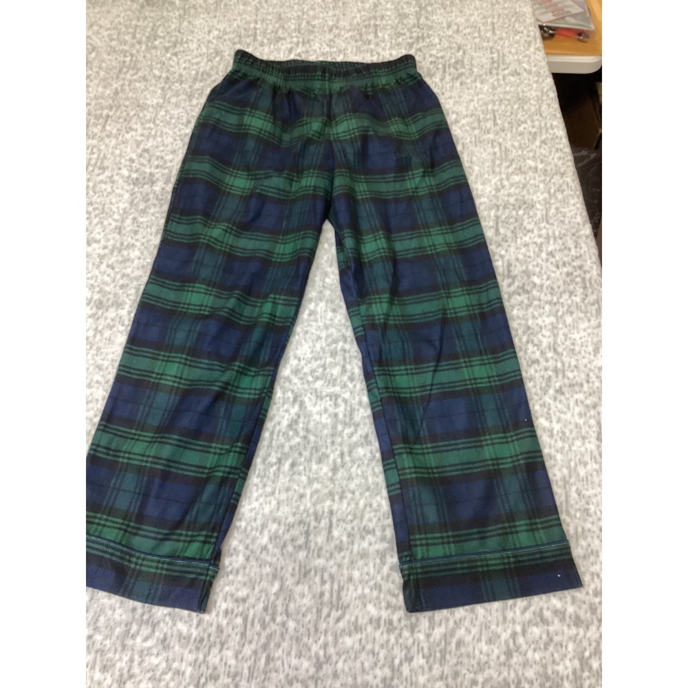 Wondershop Kids Green Blue Black Watch Plaid Fleece Pajama Pants Size L 10/12
